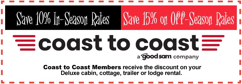 Coast to Coast members save 10-15%